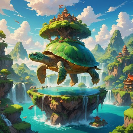 Rocaflot, la tortuga isla de Aerysia, criatura del bestiario