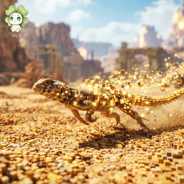 Lagarto Dorado — El Que Toma el Sol. Absorbe la luz todo el día y por la noche brilla igual.