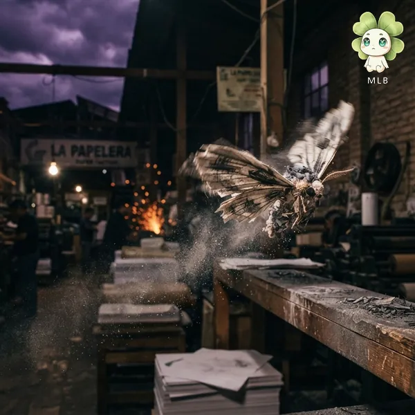 Polilla de Grafito — La Que Come Trazo. Se alimenta de bocetos y deja el papel en blanco.