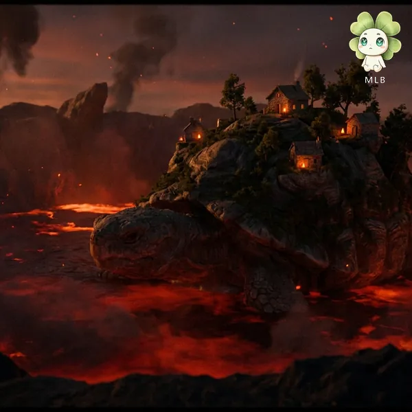 Rocaflot de Lava — La Isla que Anda. Un pedazo de mundo suelto, ardiendo, buscando dónde posarse.