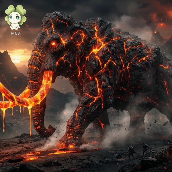 Mamut de Vulkaria — El Colmillo Ardiente. Camina hacia el volcán, siempre hacia el volcán.