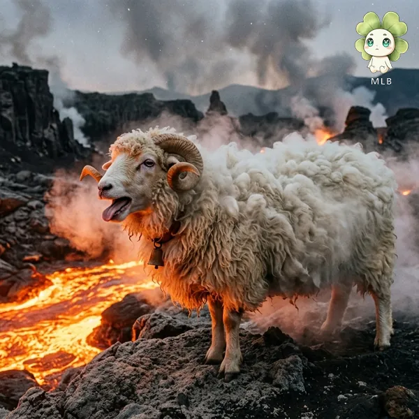 Carnero de Lava — El Testarudo. Embiste la pared del volcán todos los días. Algún día ganará.