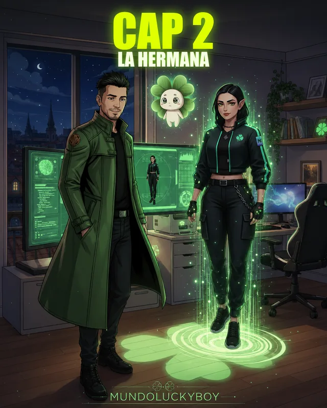 Portada del capítulo 2, La Hermana — serie Mundo Luckyboy producida por el estudio
