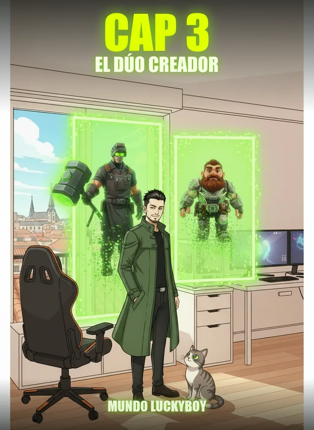 Portada del capítulo 3, El Dúo Creador — serie Mundo Luckyboy producida por el estudio